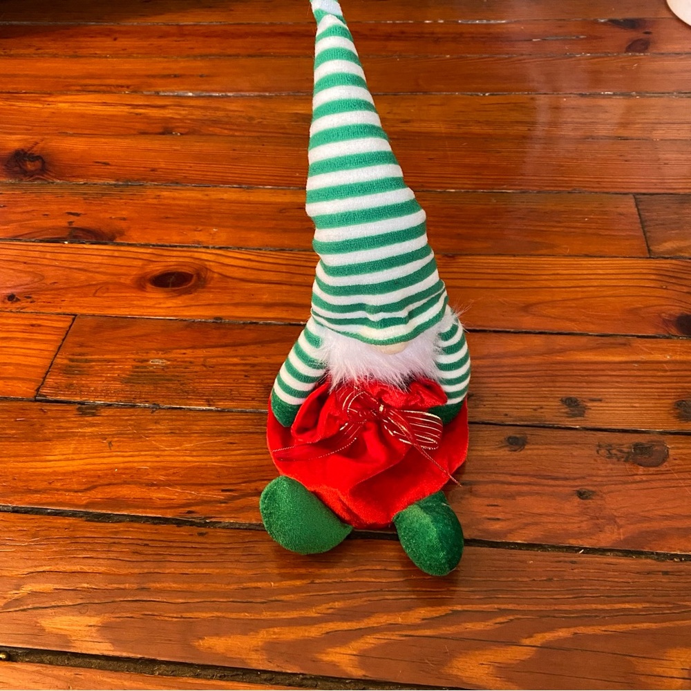 Stuffed Gnome with Pocket for a Present